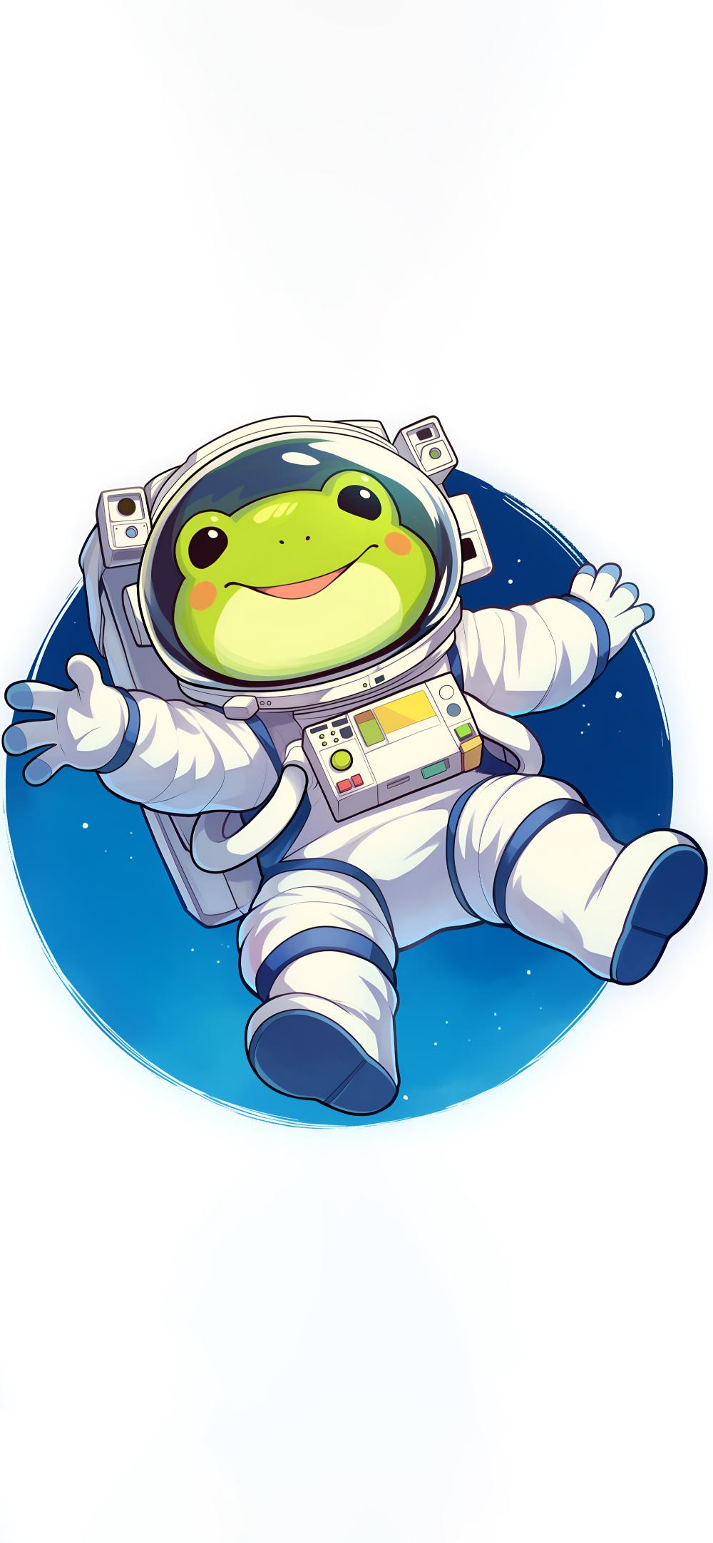 Download Kawaii Astronaut Frog