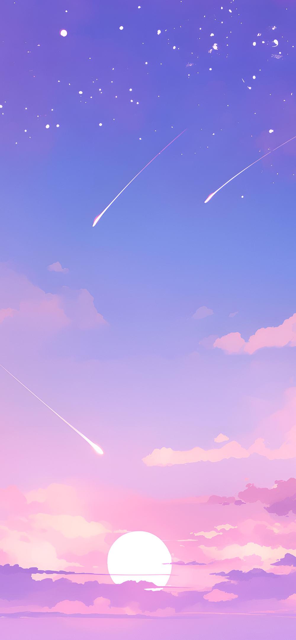 Download Purple Sky Aesthetic Light