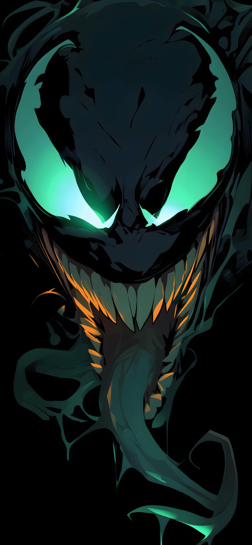 Download Venom Glowing Eyes Dark