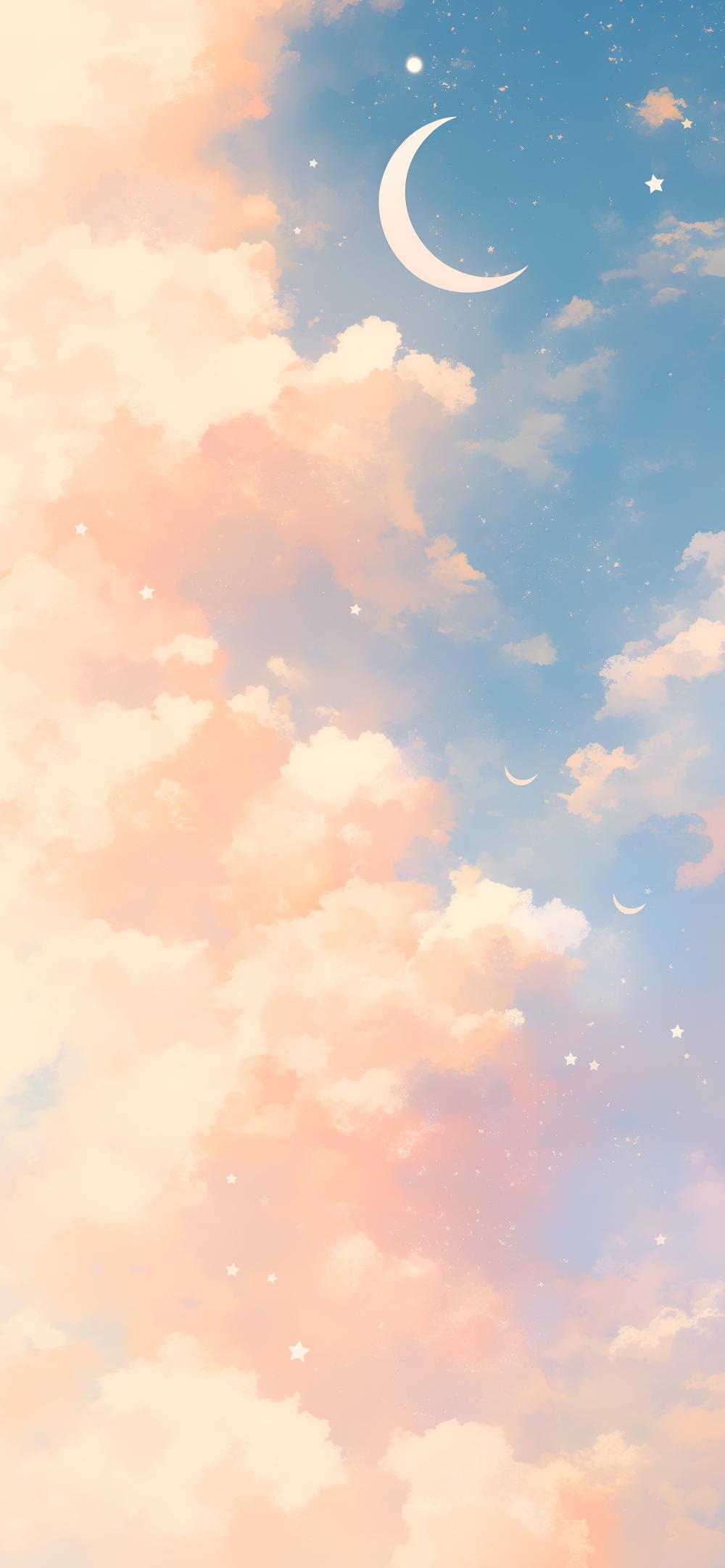 Download Dreamy Cloudy Night Sky