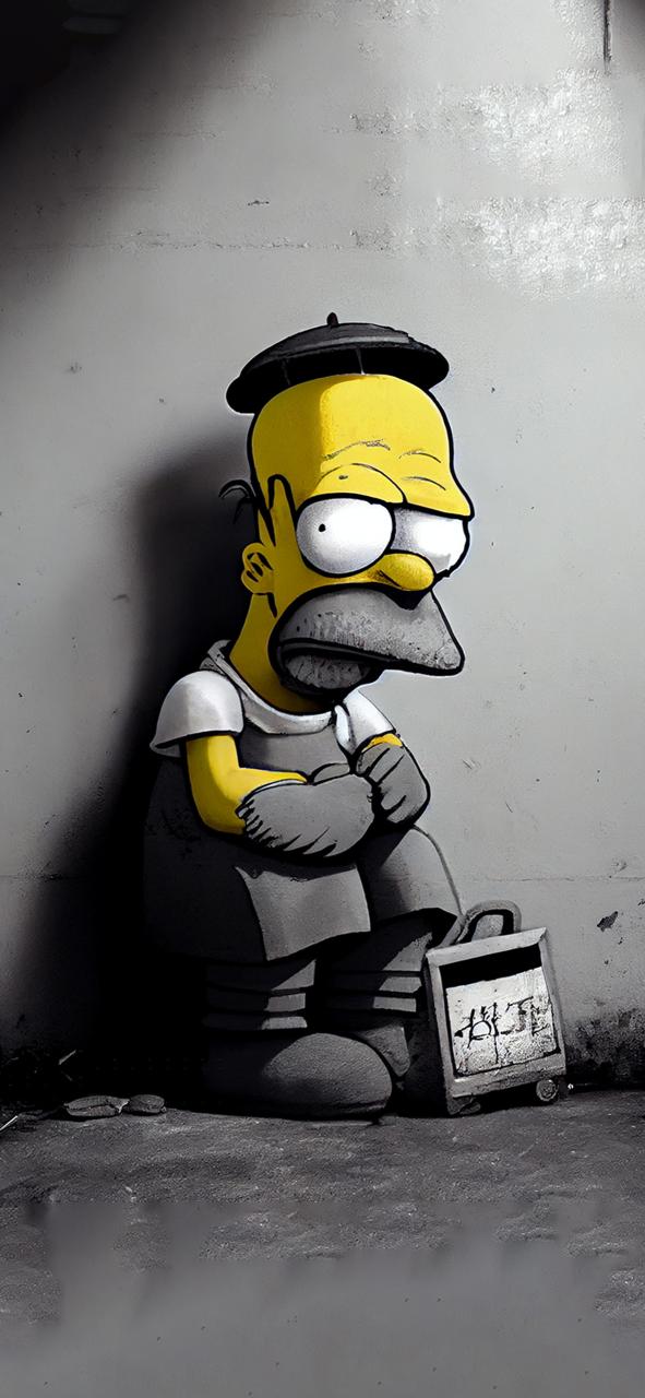 Download Homer Simpson X Banksy 3