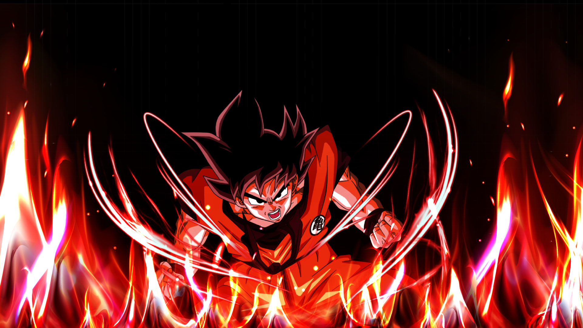 Download Goku Dragon Ball Red Orange