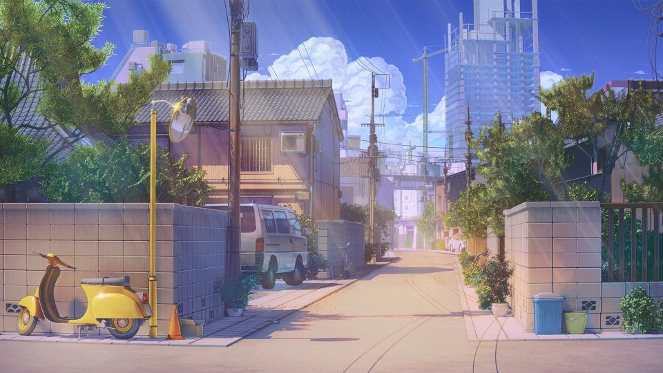 Download Background Art anime landscape