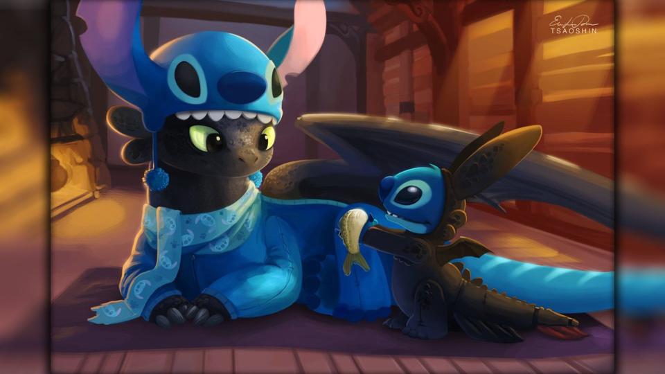 Download Toothless and Stitch Lilo