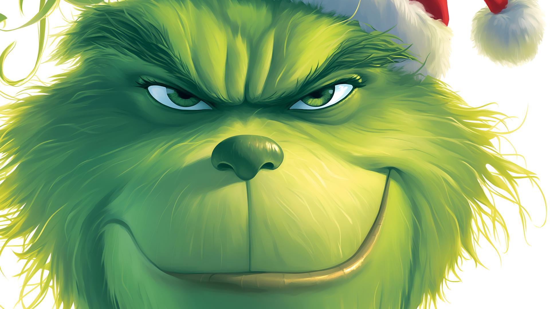 Download Grinch Christmas Smirk Desktop Wallpaper 4k