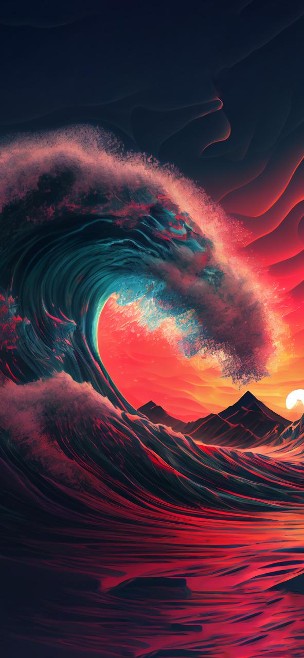 Download Ocean Wave Sunset