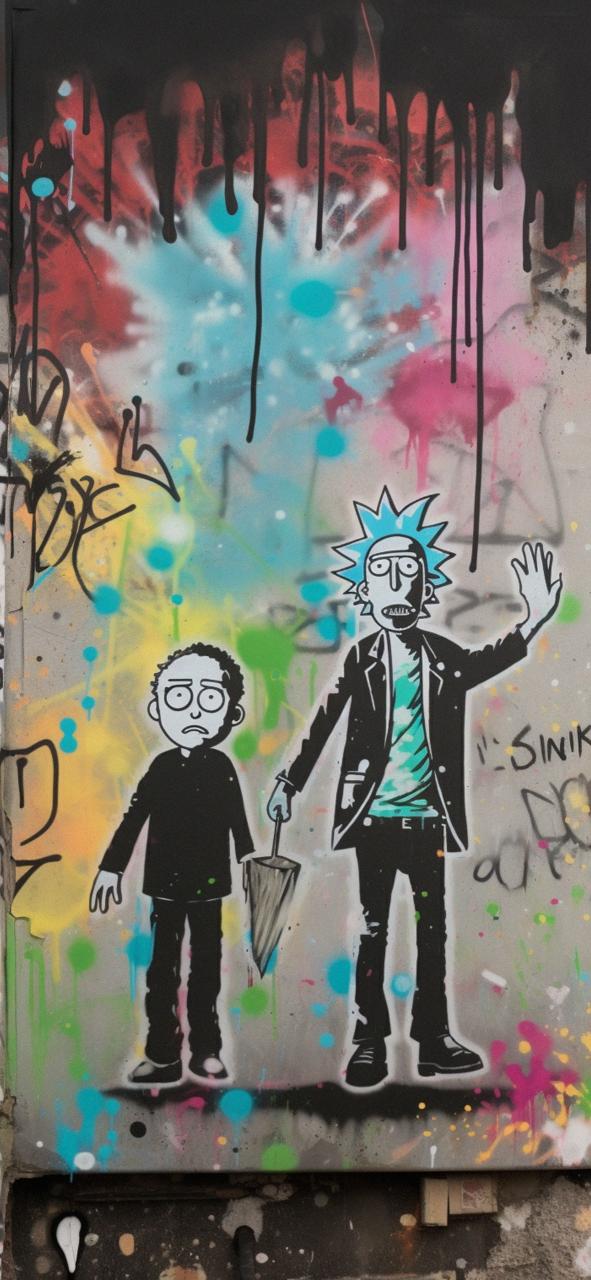 Download Rick And Morty Street Art