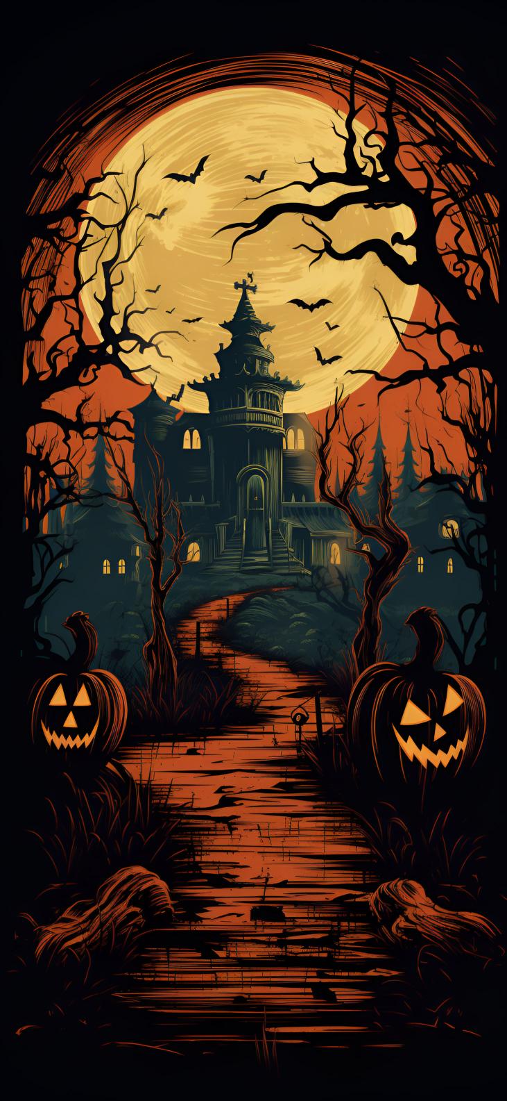 Download Halloween Retro Style Dark