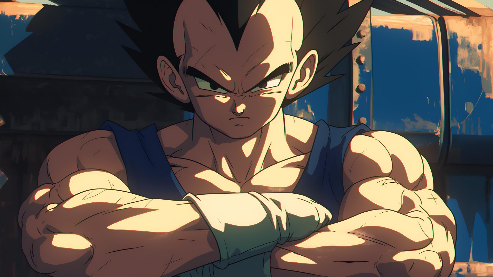 Download Vegeta Anime Inspired Desktop Wallpaper 4k