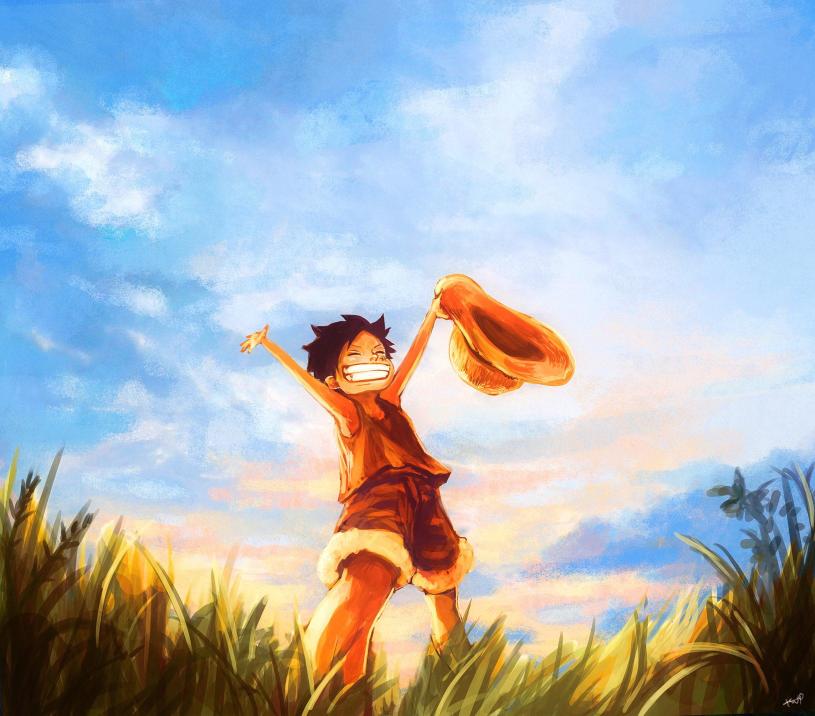 Download One Piece Luffy painting