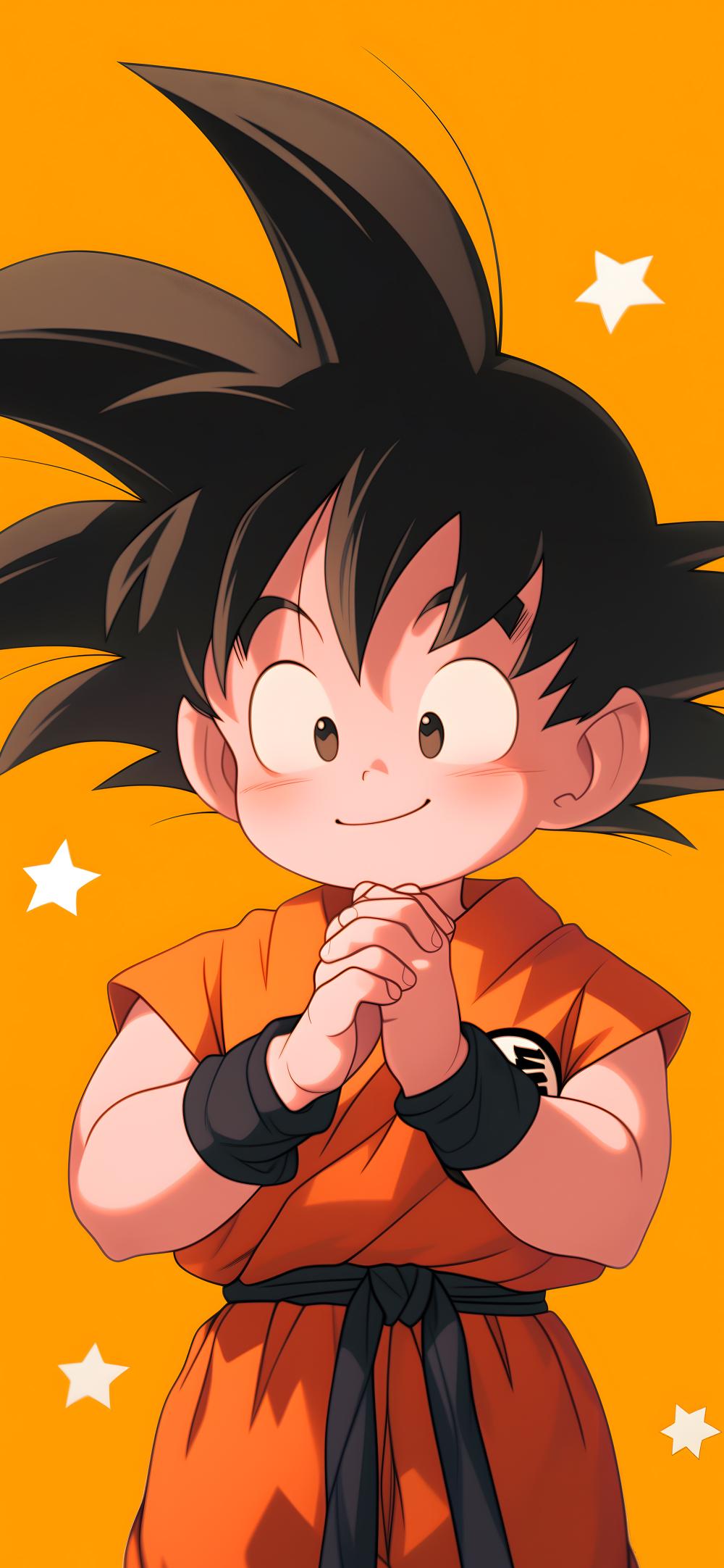 Download Kid Goku Orange Stars