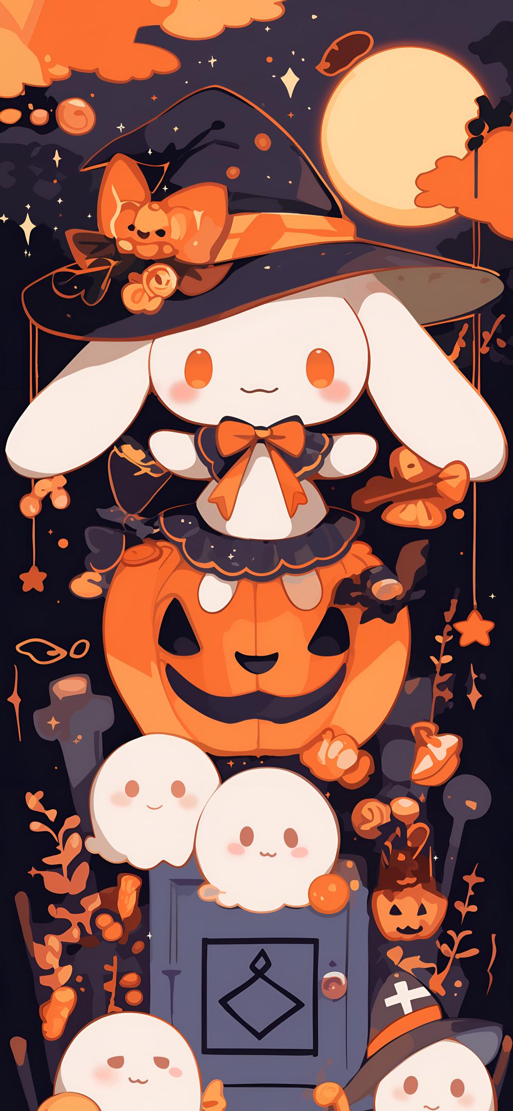 Download Spooky Cinnamoroll Halloween Parade