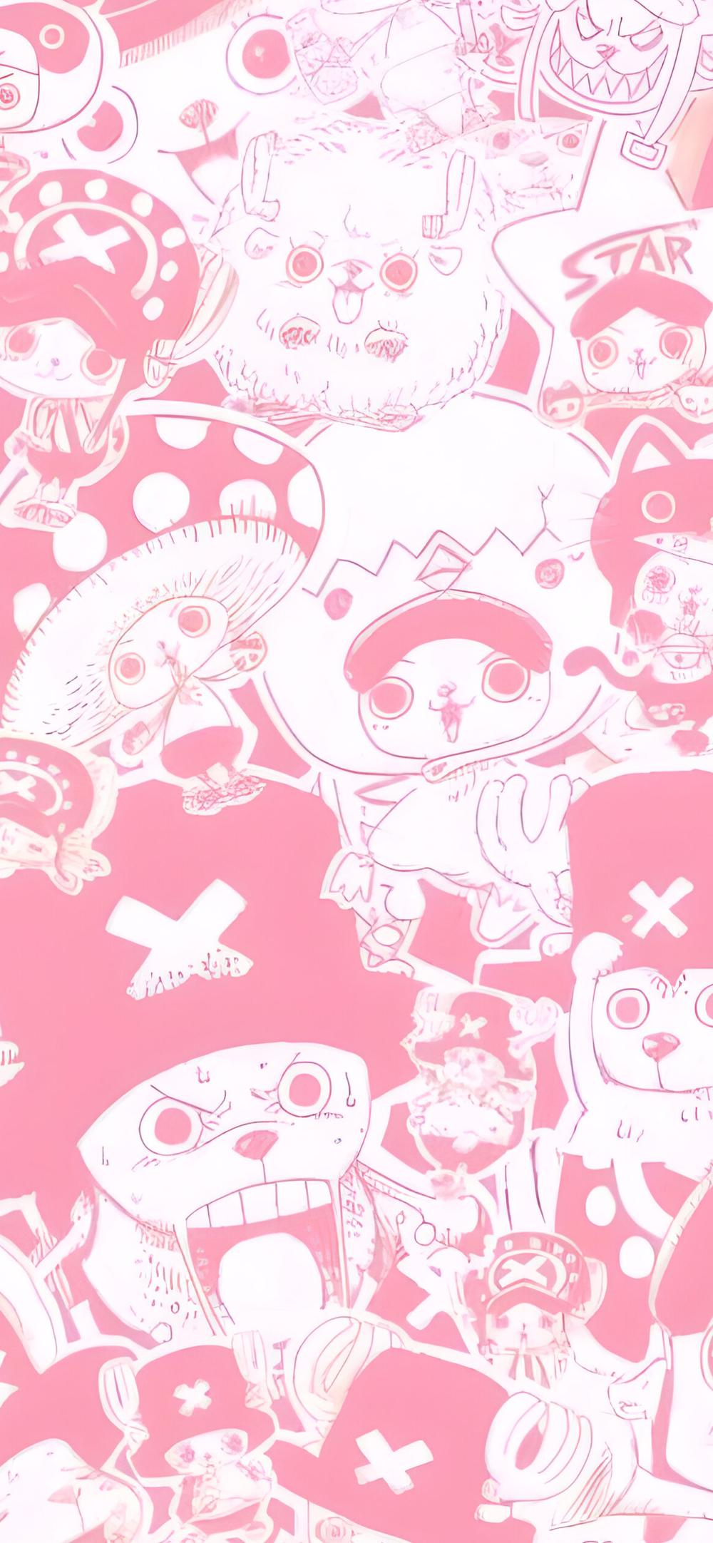 Download One Piece Chopper Pink Collage Cute