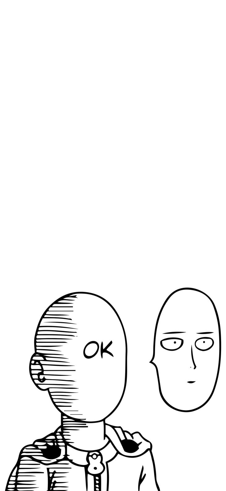 Download One Punch Man Saitama Ok Sketch