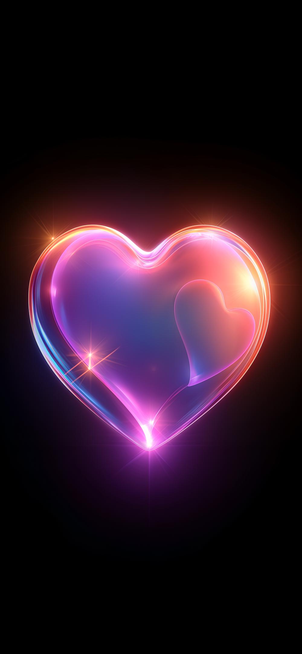 Download Neon Glow Heart