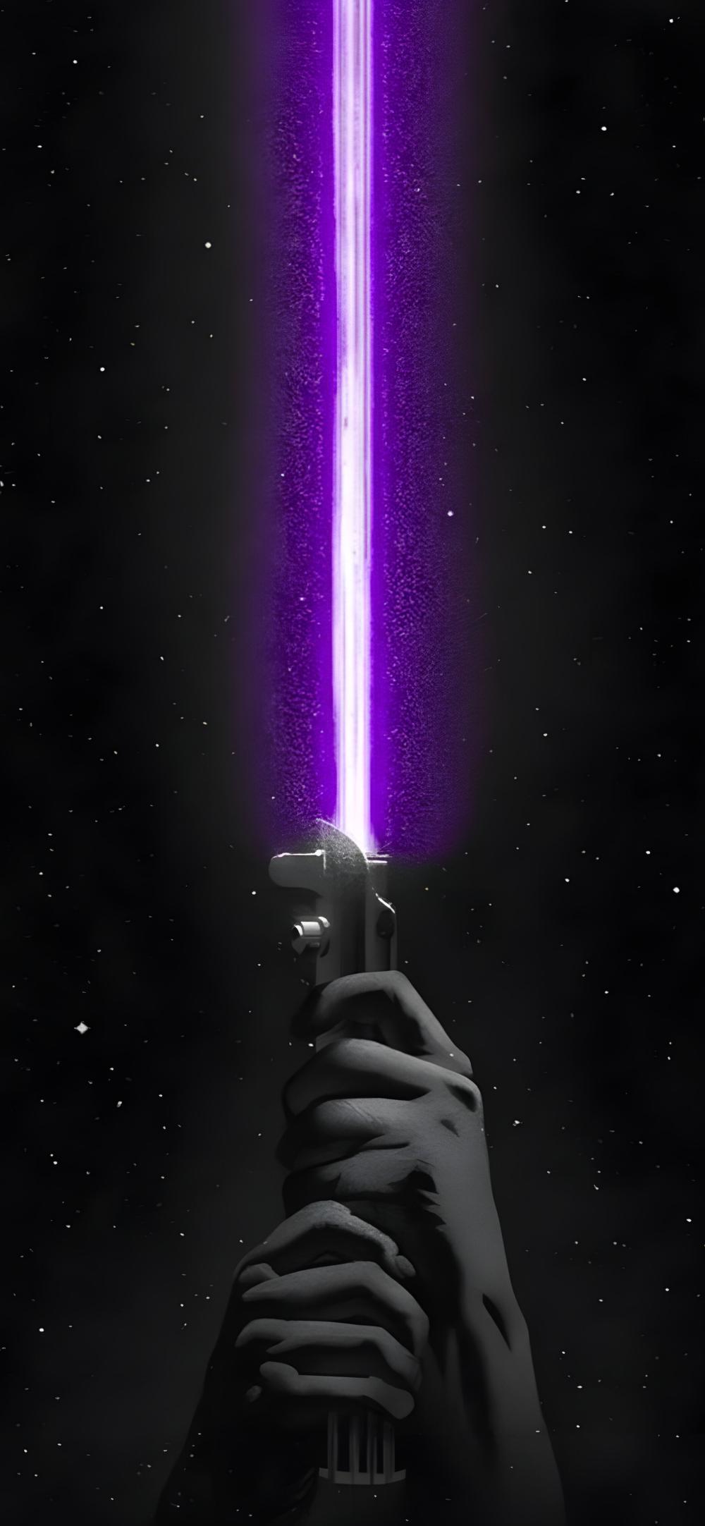 Download Glowing Purple Lightsaber