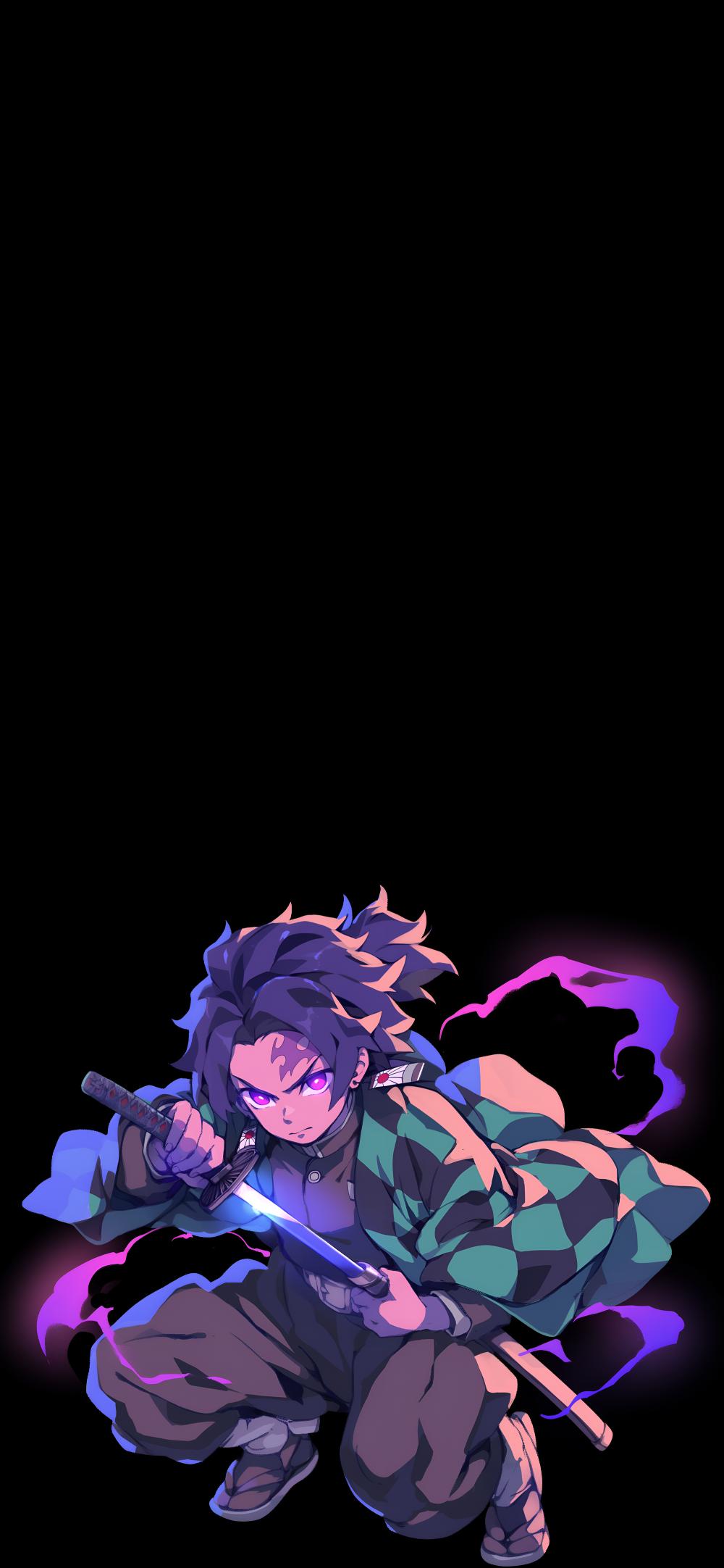 Download Demon Slayer Tanjiro Purple Flame