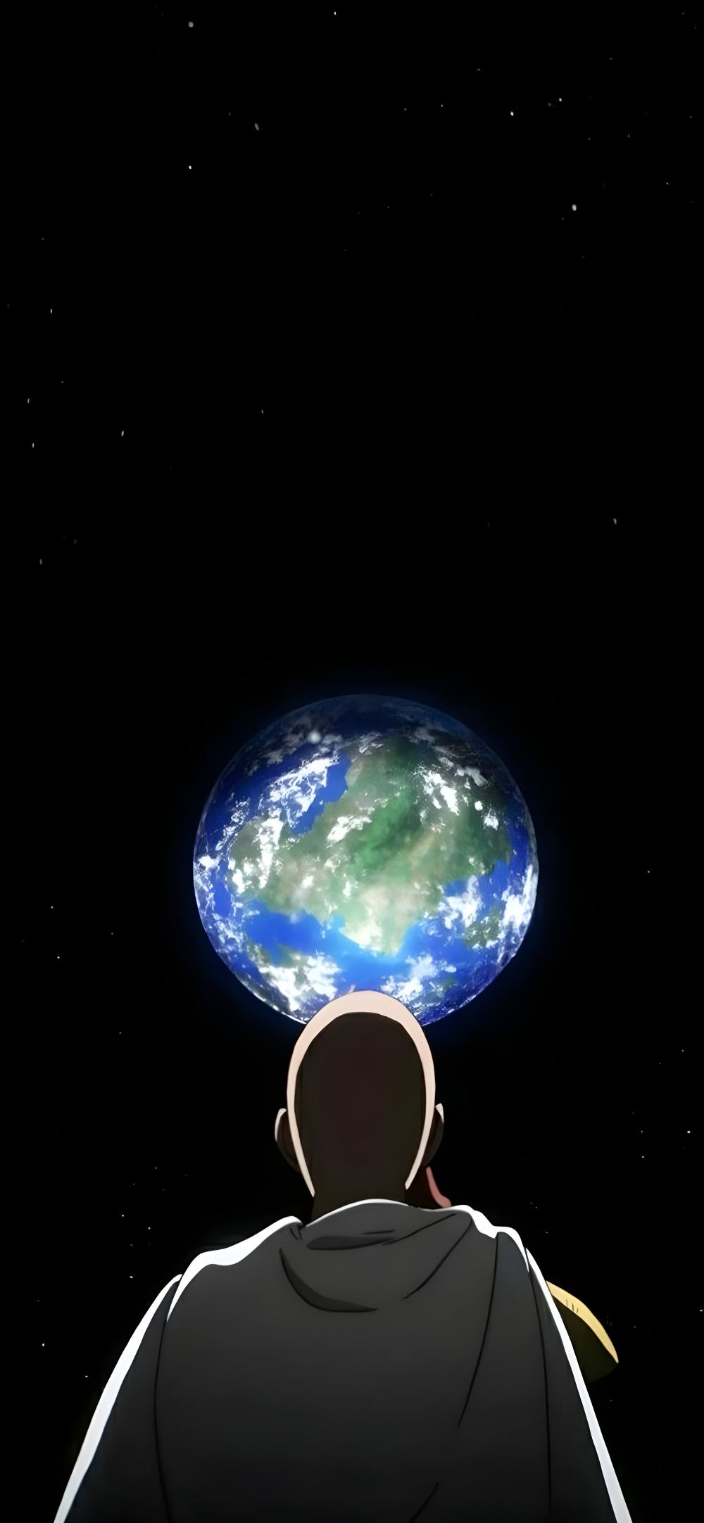 Download Saitama Gazing At Earth