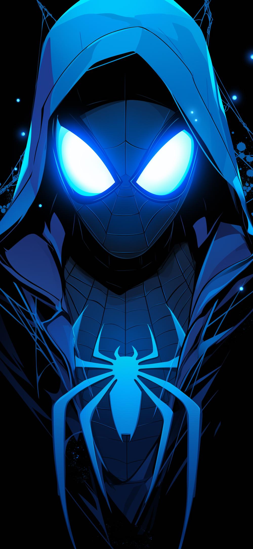 Download Hooded Spiderman Dark Theme Amoled