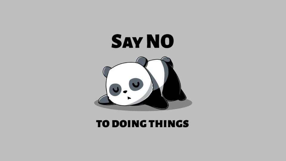 Download panda illustration with text