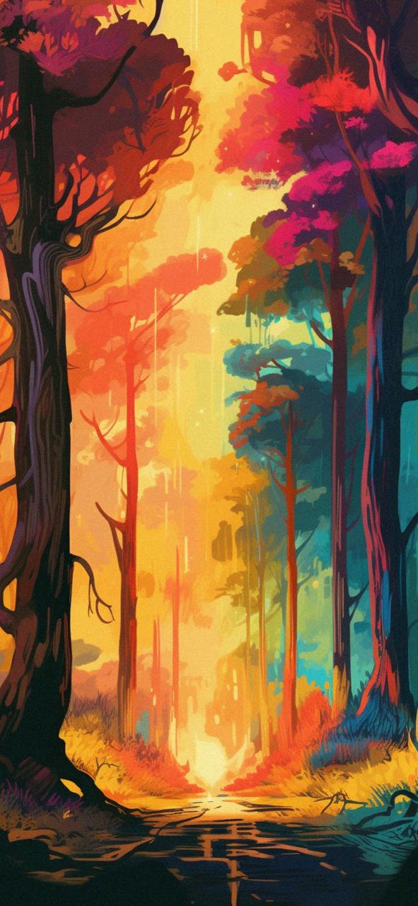 Download Rainbow Forest Art