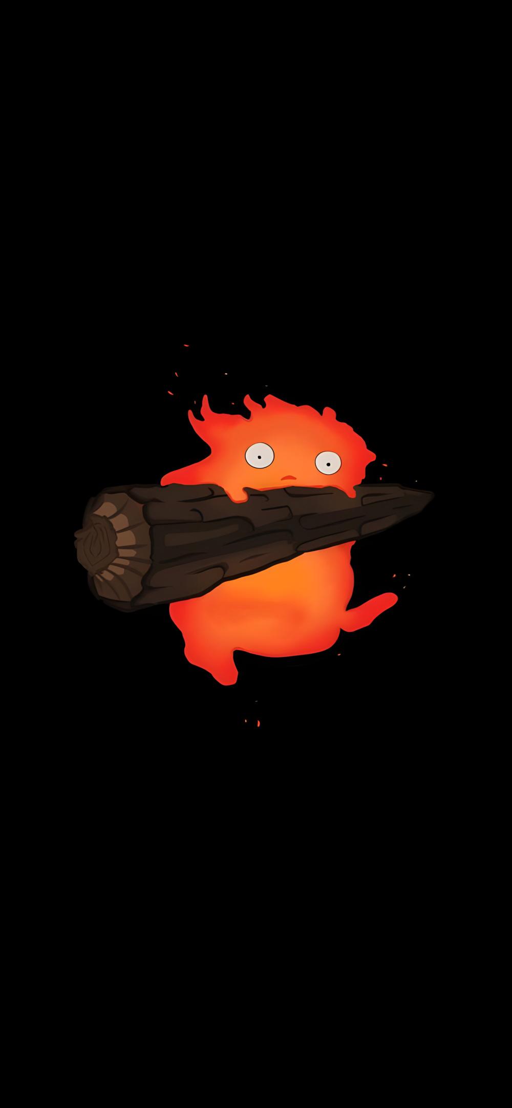 Download Calcifer Minimalist Fire Spirit