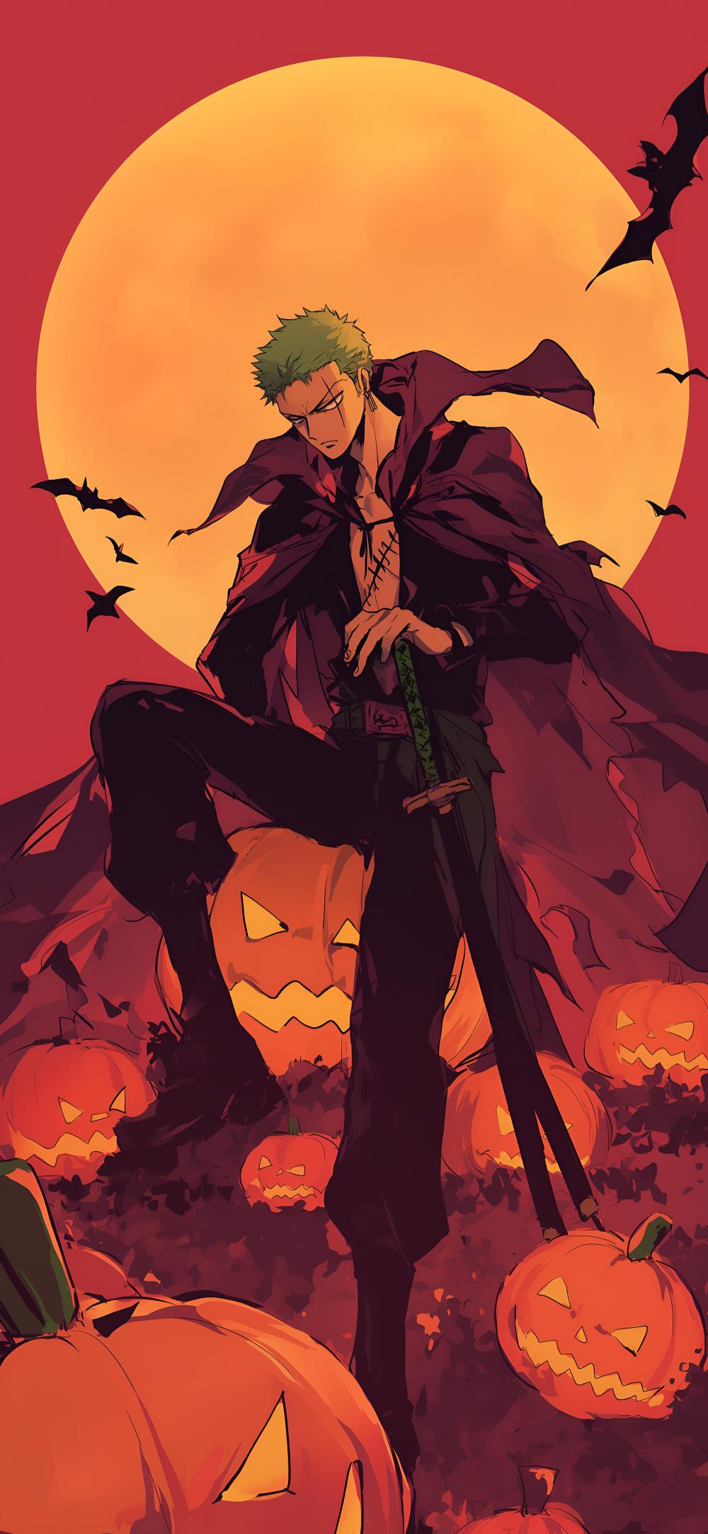 Download Halloween Zoro Pumpkin Warrior