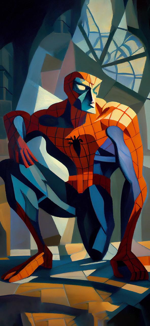 Download Spider Man Pablo Picasso Art