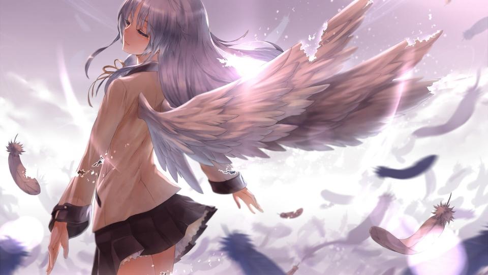 Download gray haired female angel