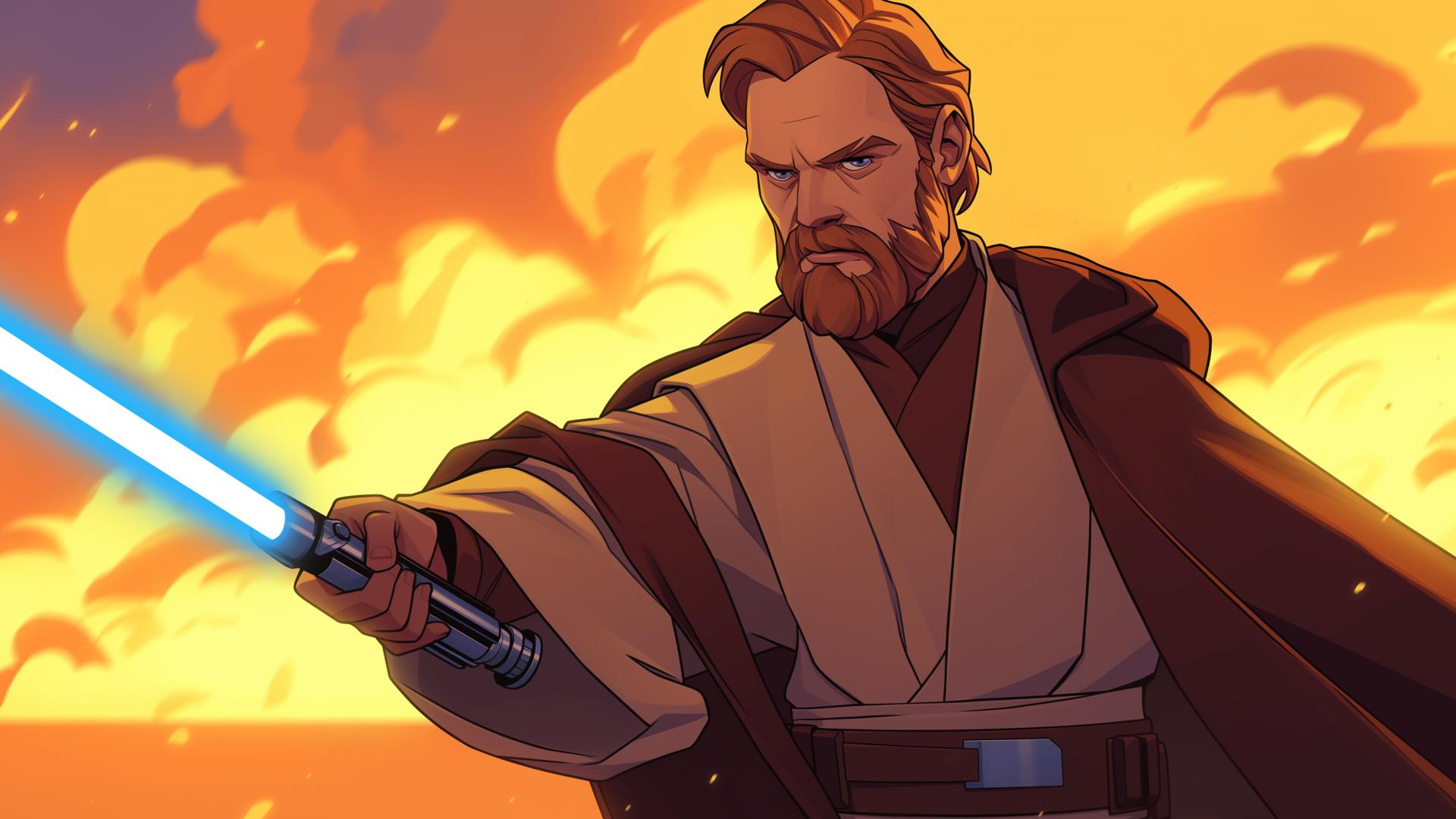 Download Ben Kenobi Desert Sunset Desktop