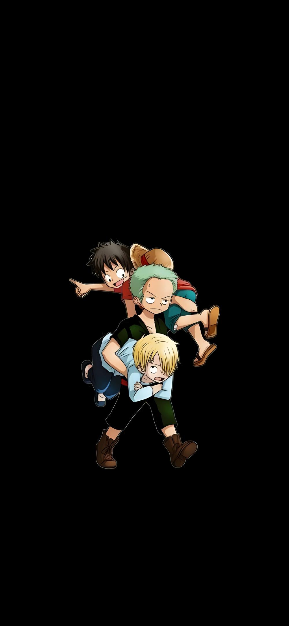 Download One Piece Zoro Carrying Luffy Sanji