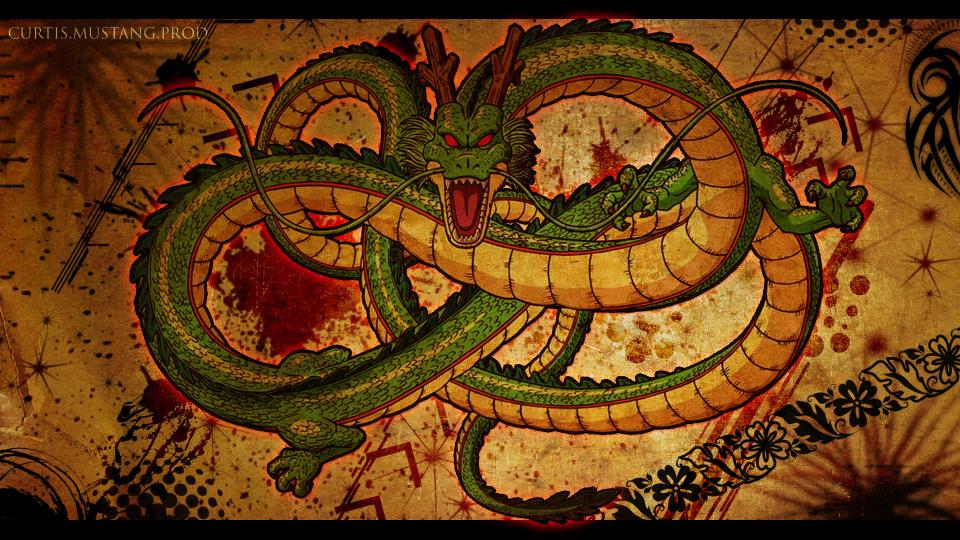 Download Dragonball Shenlong illustration green