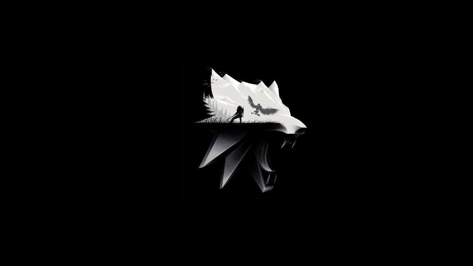 Download white wolf logo The