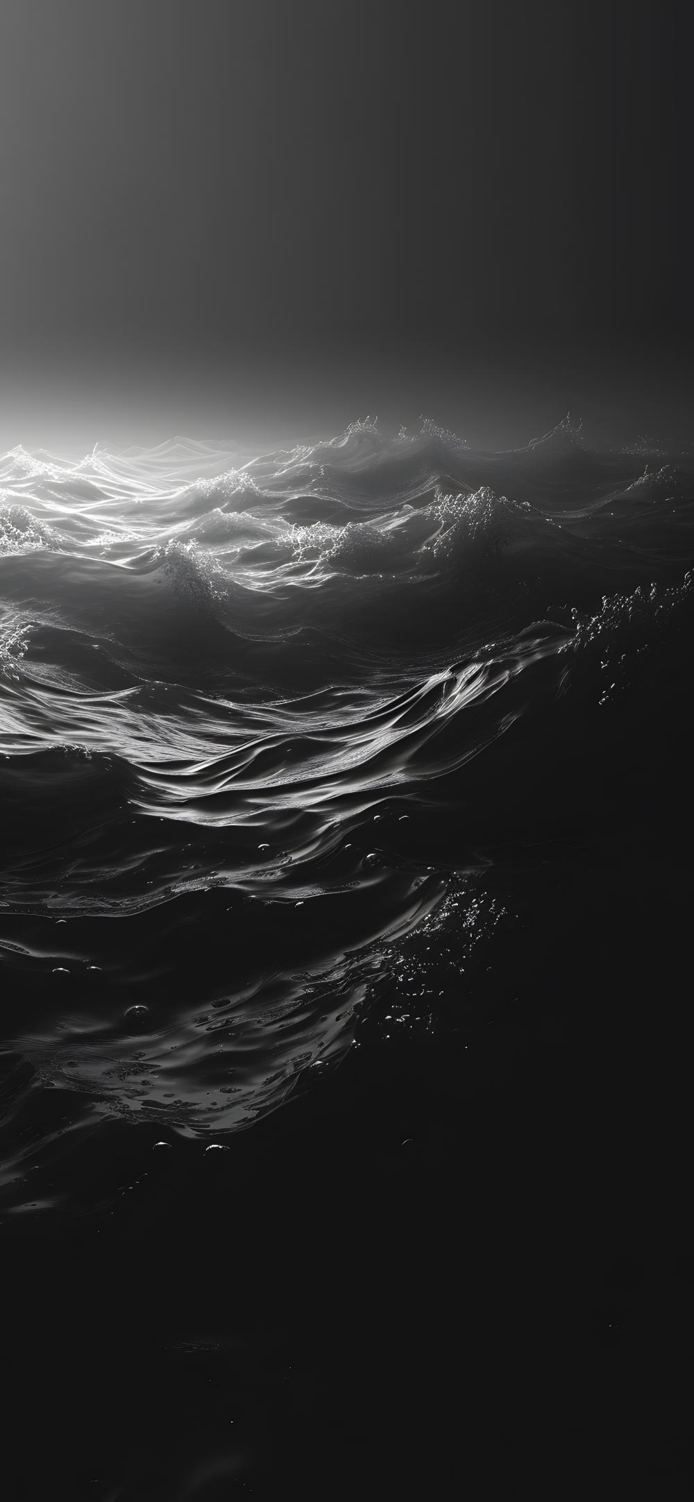 Download Monochrome Ocean Waves