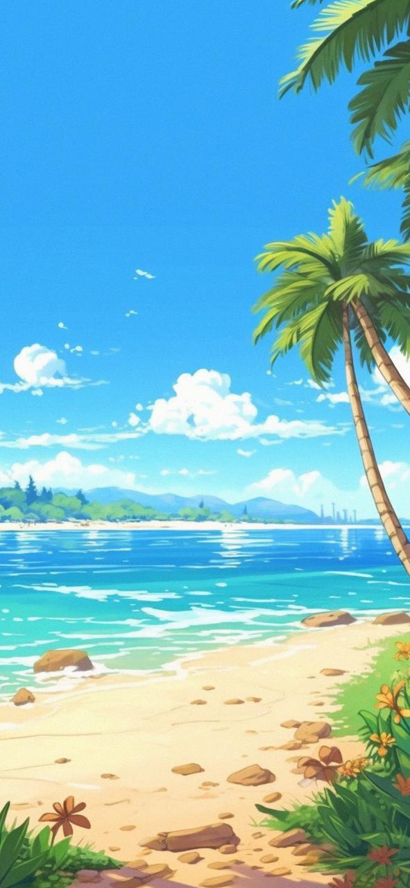 Download Summer Beach Clouds