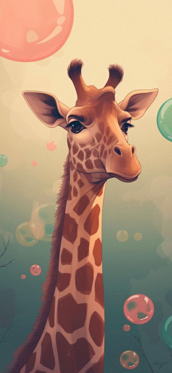 Download Giraffe Cartoon Aesthetic