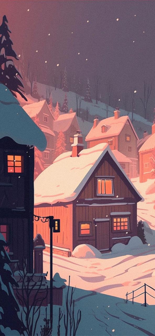 Download Beautiful Winter Village