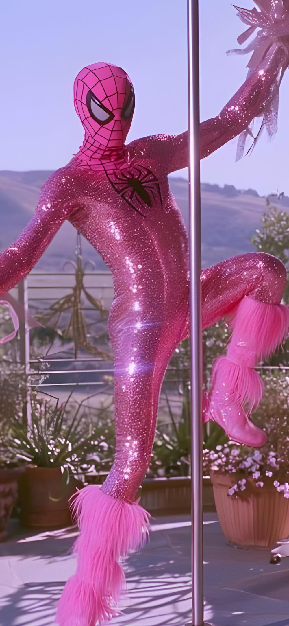 Download Spiderman Pink Sparkle Glam