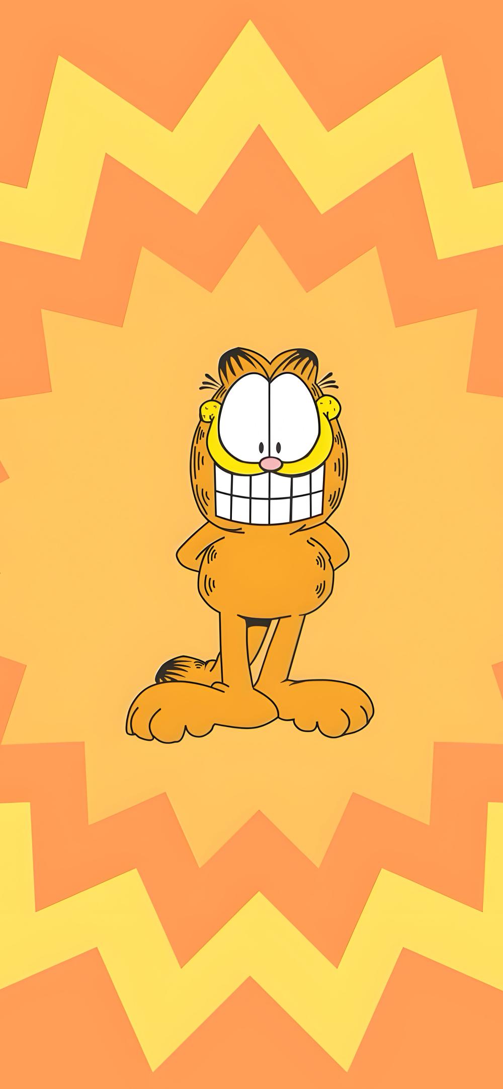 Download Happy Garfield Orange