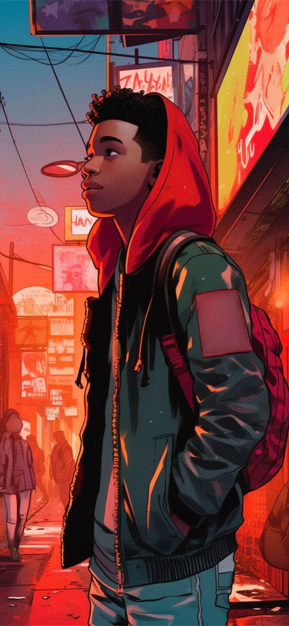 Download Miles Morales Outdoors Aesthetic